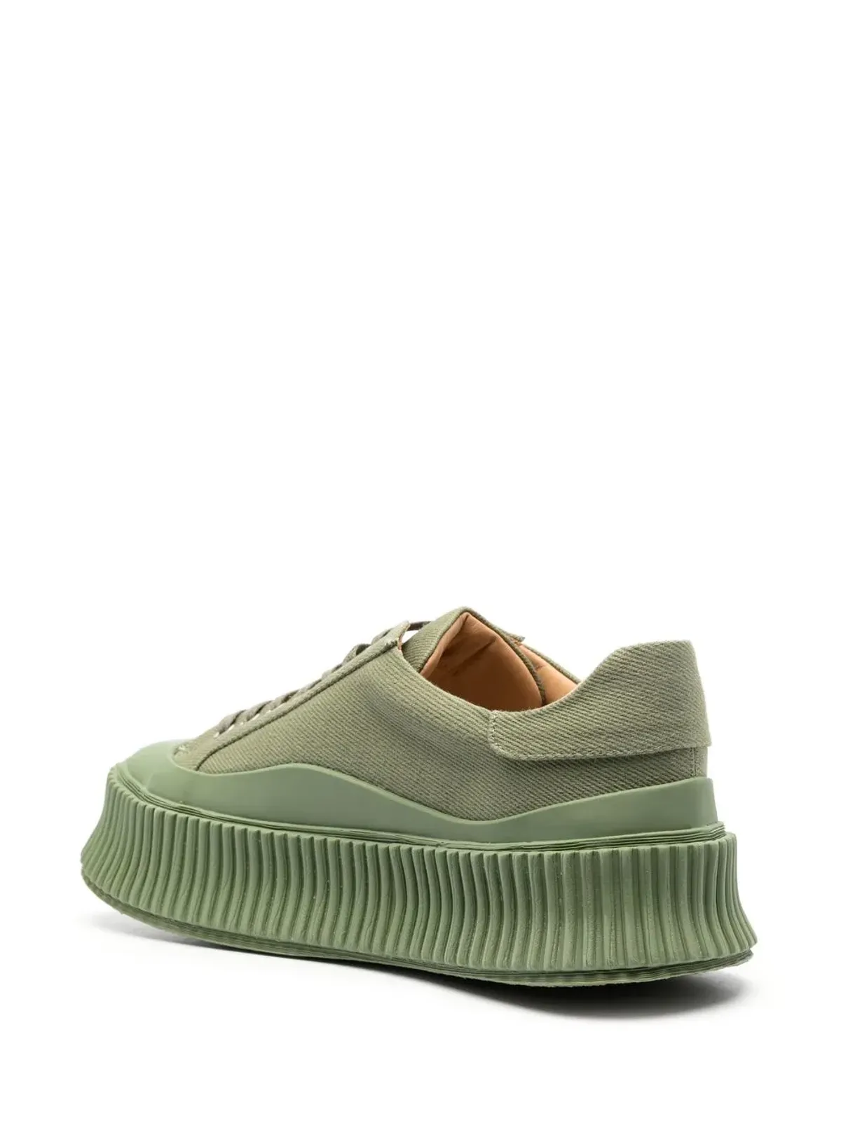 Jil Sander ラウンドトゥ・チャンクソール スニーカー - グリーン - 画像3