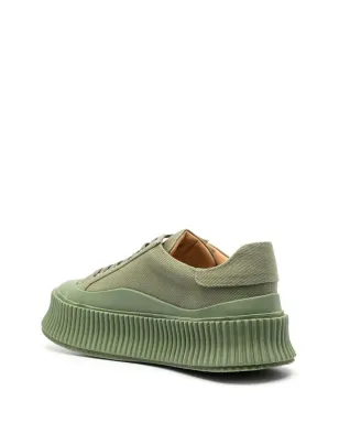 Jil Sander ラウンドトゥ・チャンクソール スニーカー - グリーン - サムネイル3