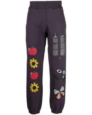 Awake NY グラフィックプリント・エラスティックトラックパンツ - サムネイル1