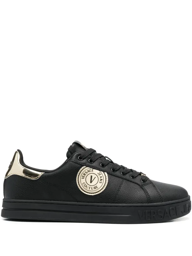 Versace Jeans Couture Versace Jeans Couture ロゴパッチ ロー・トップ スニーカー - ブラックの商品画像