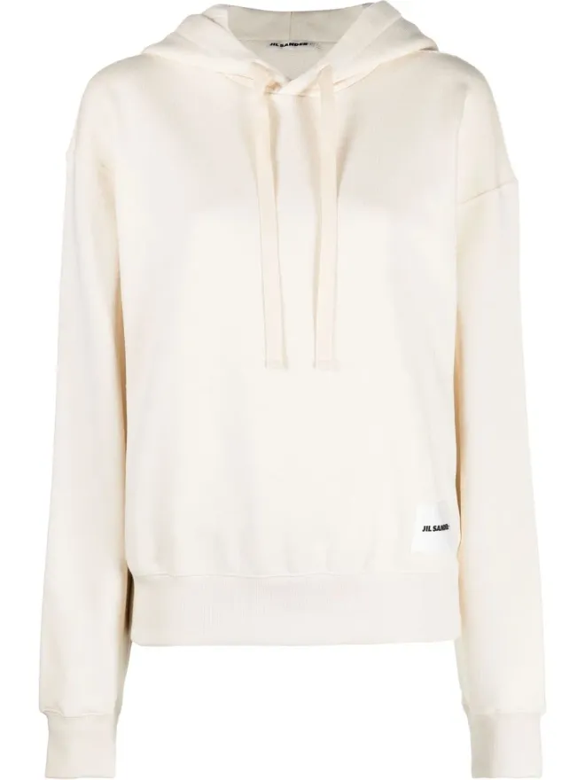 Jil Sander Jil Sander ロゴパッチ ドローストリング フード付きパーカーの商品画像