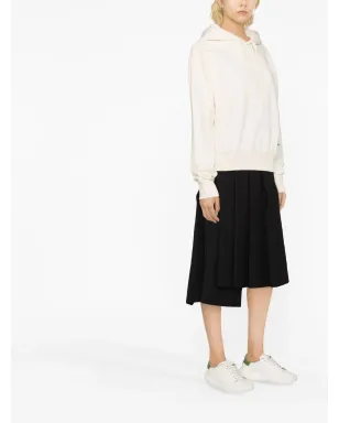 Jil Sander ロゴパッチ ドローストリング フード付きパーカー - サムネイル3