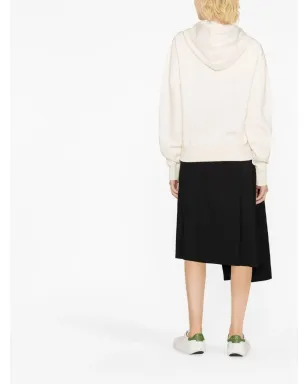 Jil Sander ロゴパッチ ドローストリング フード付きパーカー - サムネイル4