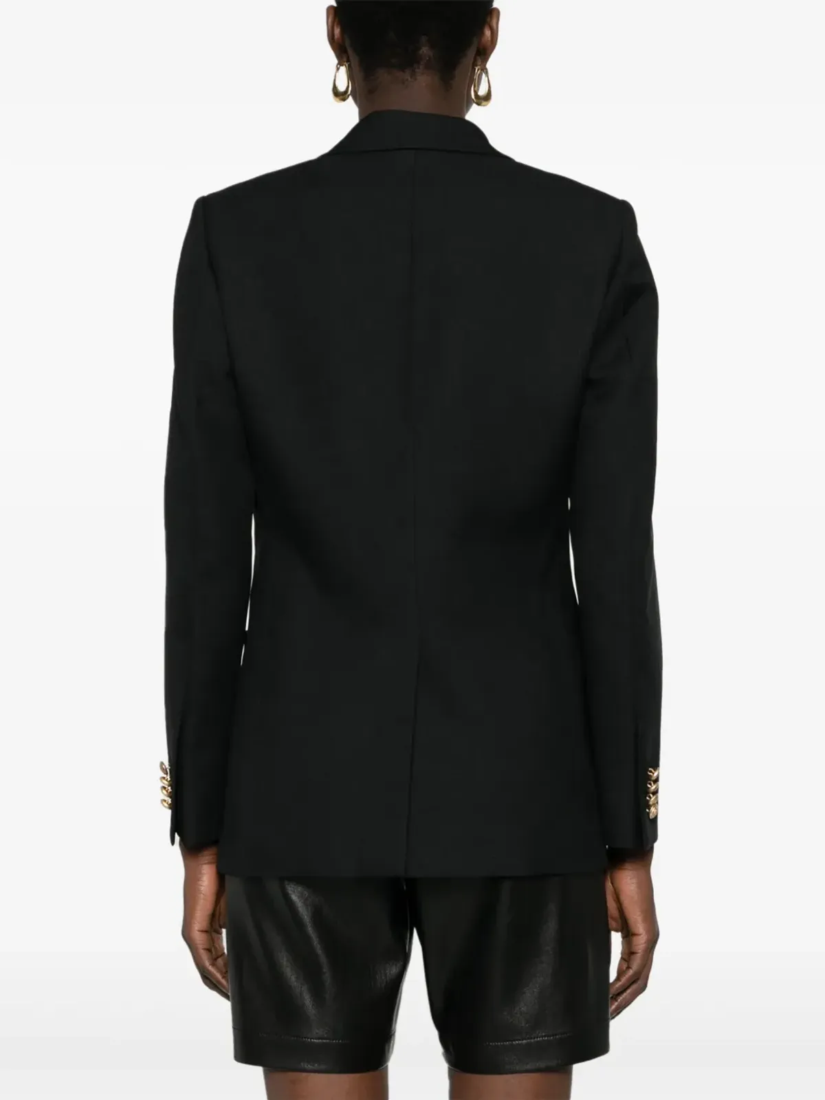 Gucci ブラック ツイル地 シングルブレザー - 画像4