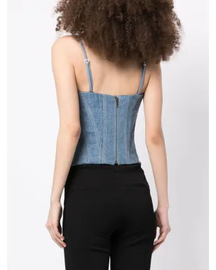 Fleur Du Mal デニム バスティエ トップ - サムネイル4