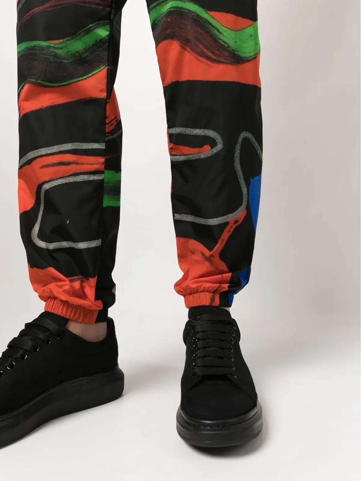 Moschino アブストラクトプリント トラックパンツ - ブラック - 画像5