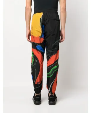 Moschino アブストラクトプリント トラックパンツ - ブラック - サムネイル4