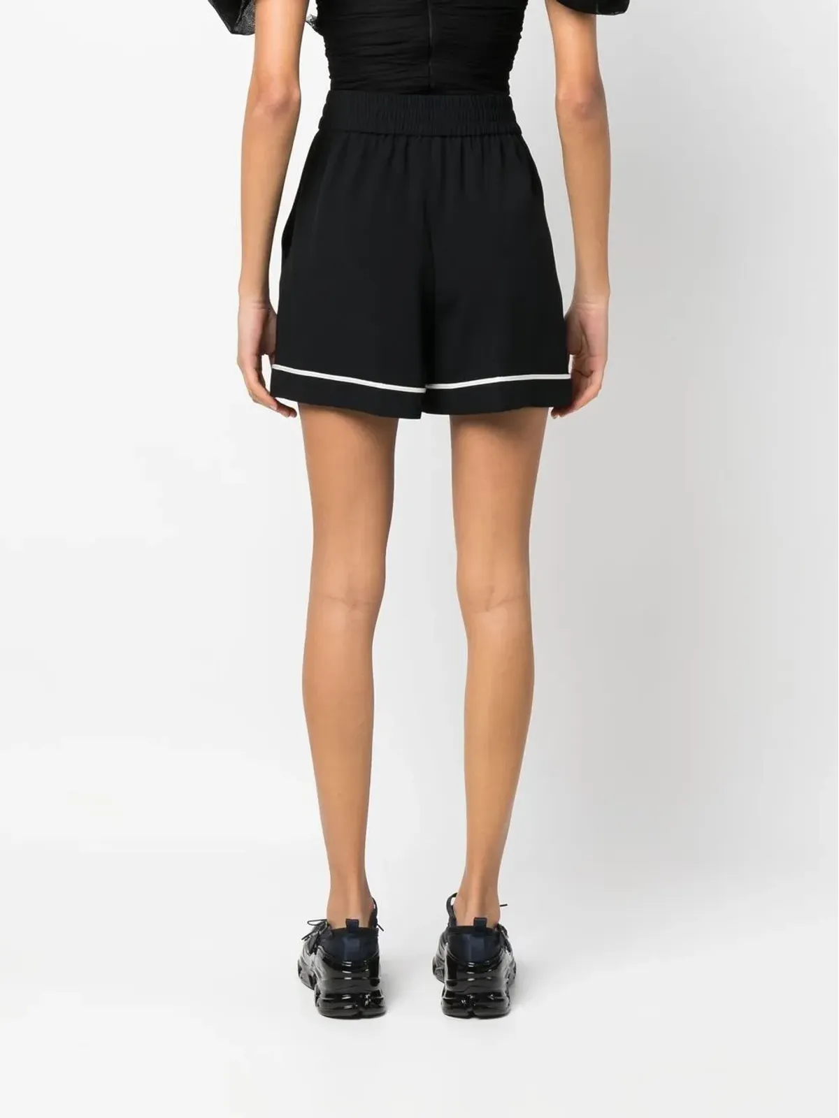 RED Valentino ウエストゴム入りの太もも丈ショートパンツ - 画像4