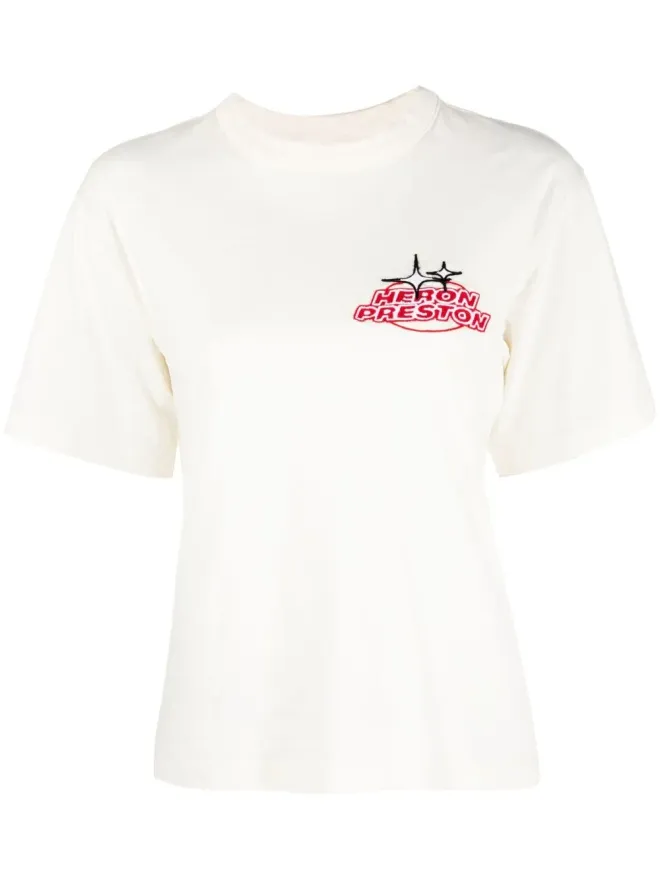 Heron Preston Heron Preston ロゴ刺繍入り 半袖Tシャツ - ホワイトの商品画像