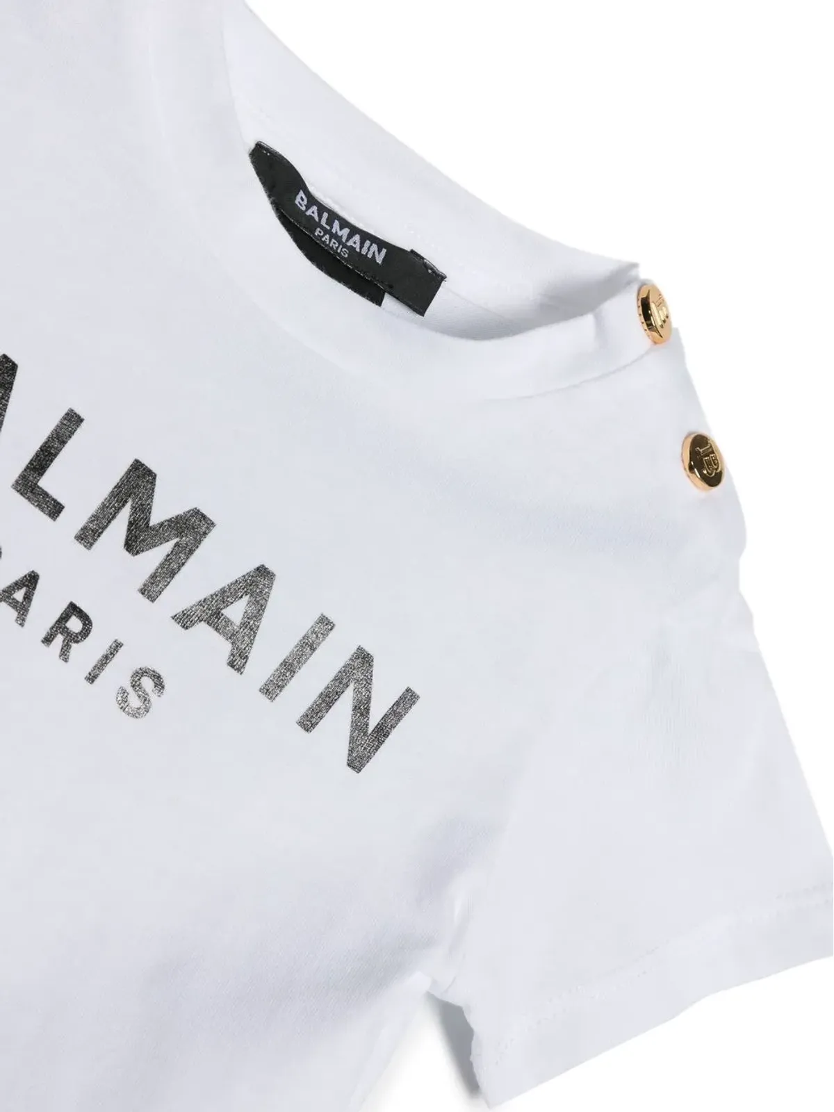 Balmain Kids ロゴプリント半袖Tシャツ - 画像3