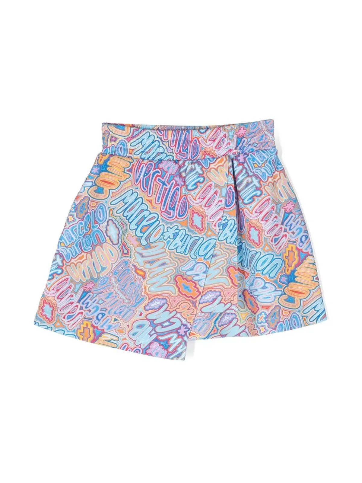 COUNTY OF MILAN KIDS オールオーバーロゴプリントスカート - 画像1
