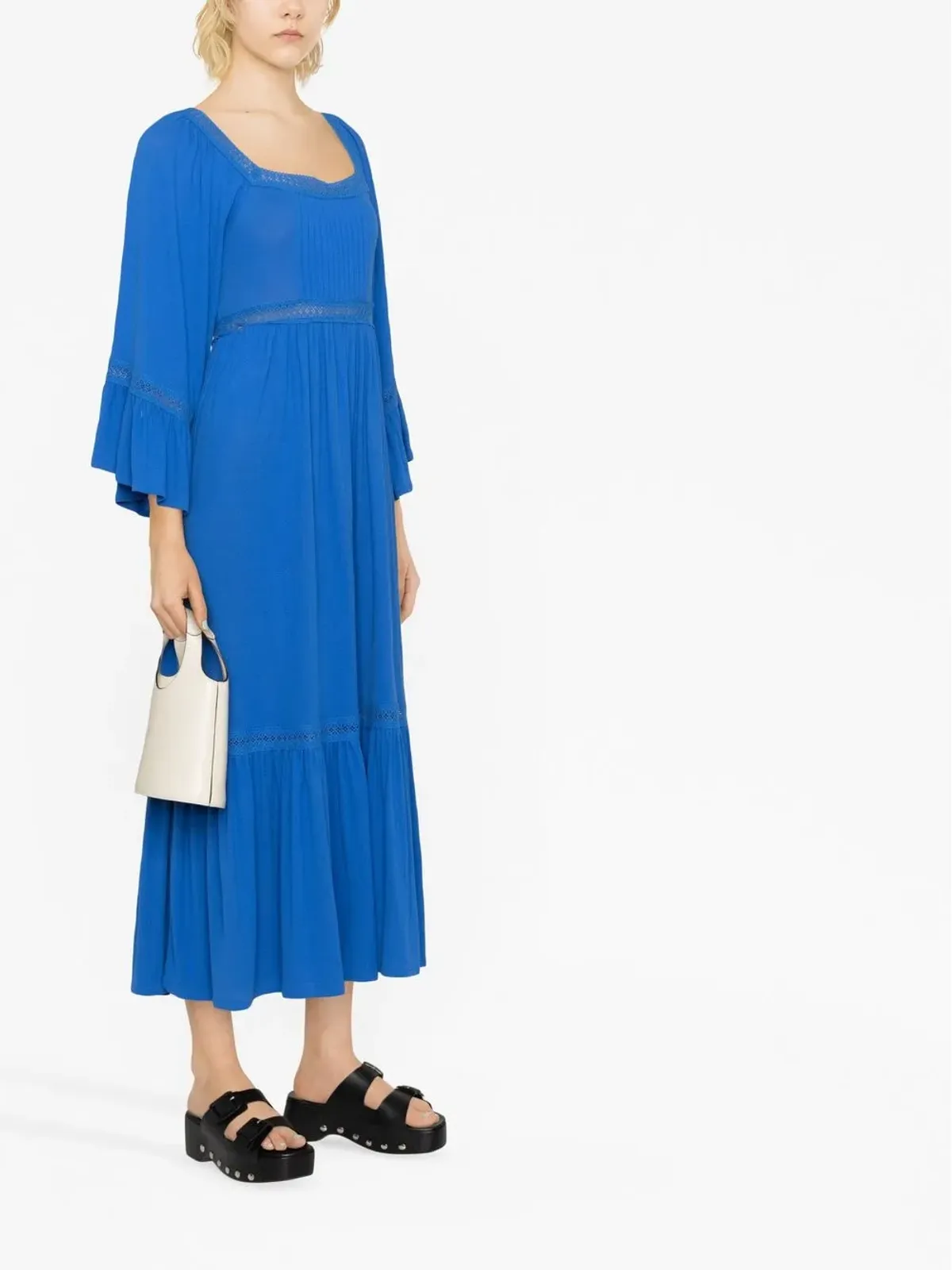 See by Chloé スクエアネック ミディドレス - 画像4