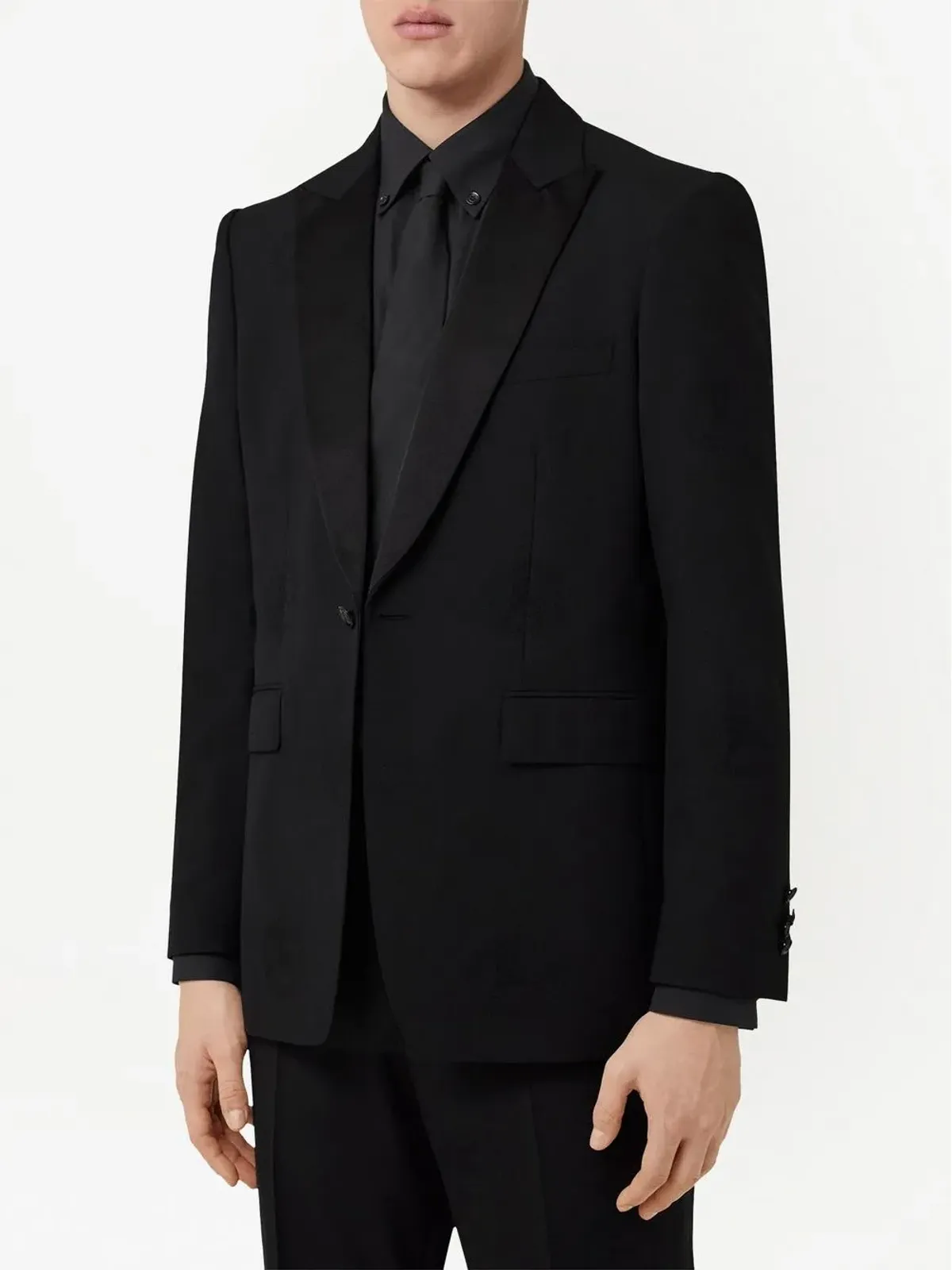 Burberry オークリーフ・クレスト ジャカード タキシードジャケット - 画像3