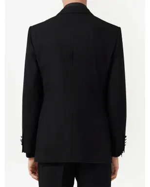 Burberry オークリーフ・クレスト ジャカード タキシードジャケット - サムネイル4