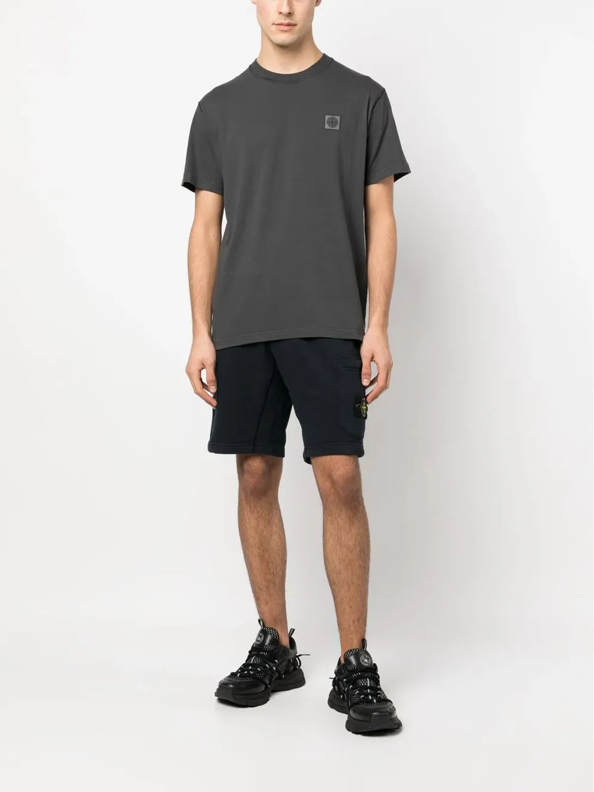 Stone Island コンパスパッチ コットンTシャツ - 画像2