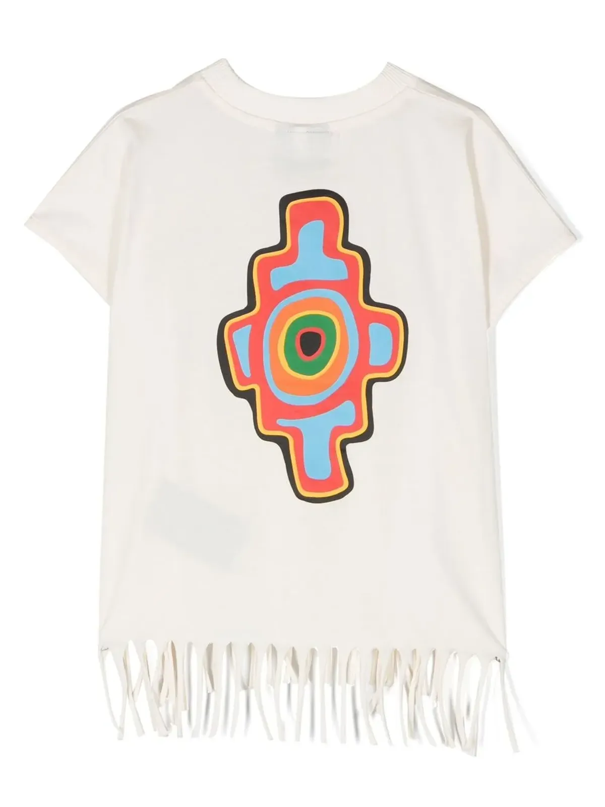 COUNTY OF MILAN KIDS Sunset Cross フリンジ付きTシャツ - 画像2