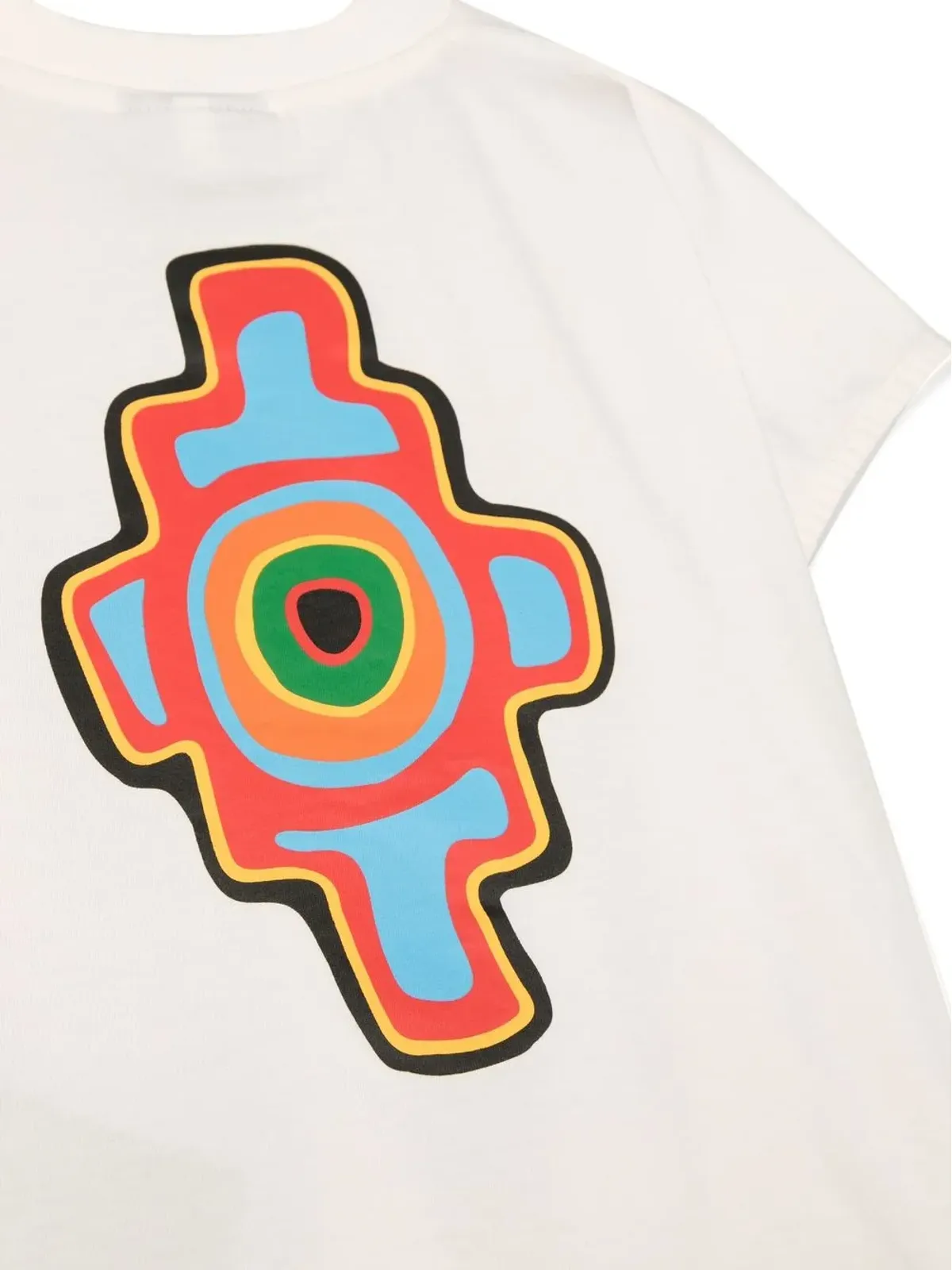 COUNTY OF MILAN KIDS Sunset Cross フリンジ付きTシャツ - 画像3