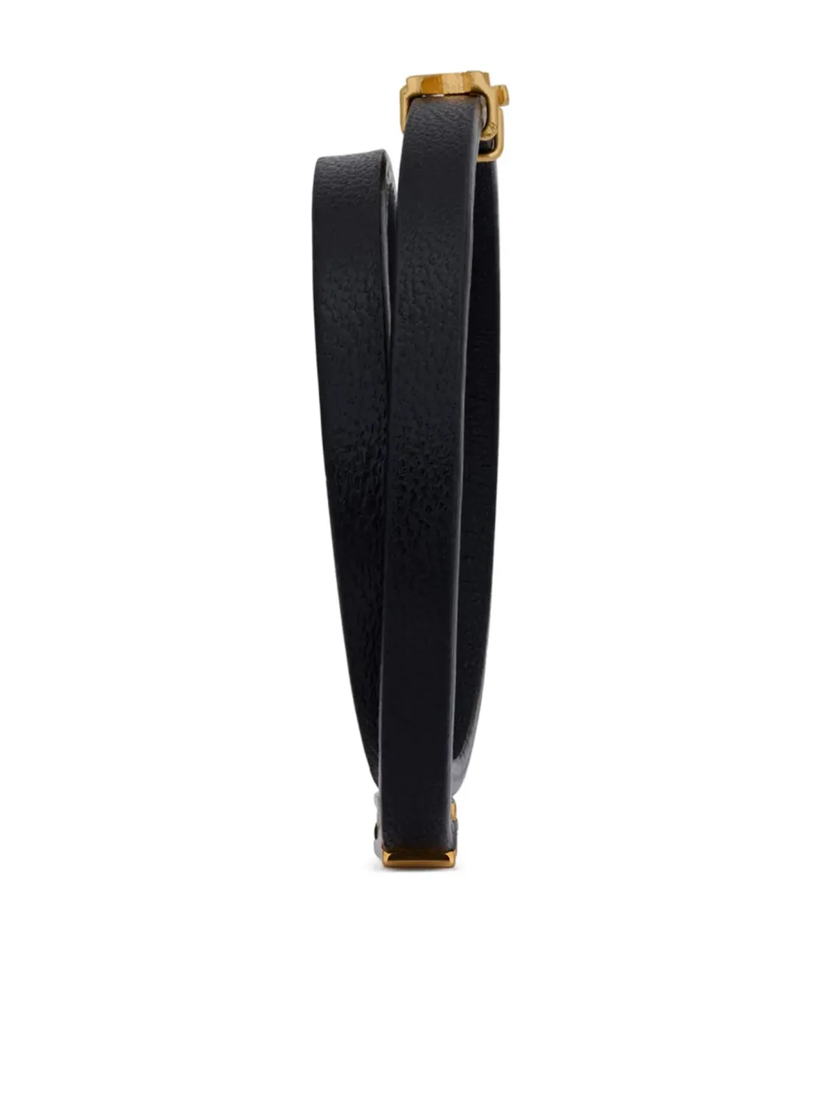 Saint Laurent ダブルラップ レザー ブレスレット - 画像5
