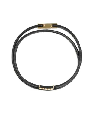 Saint Laurent ダブルラップ レザー ブレスレット - サムネイル3