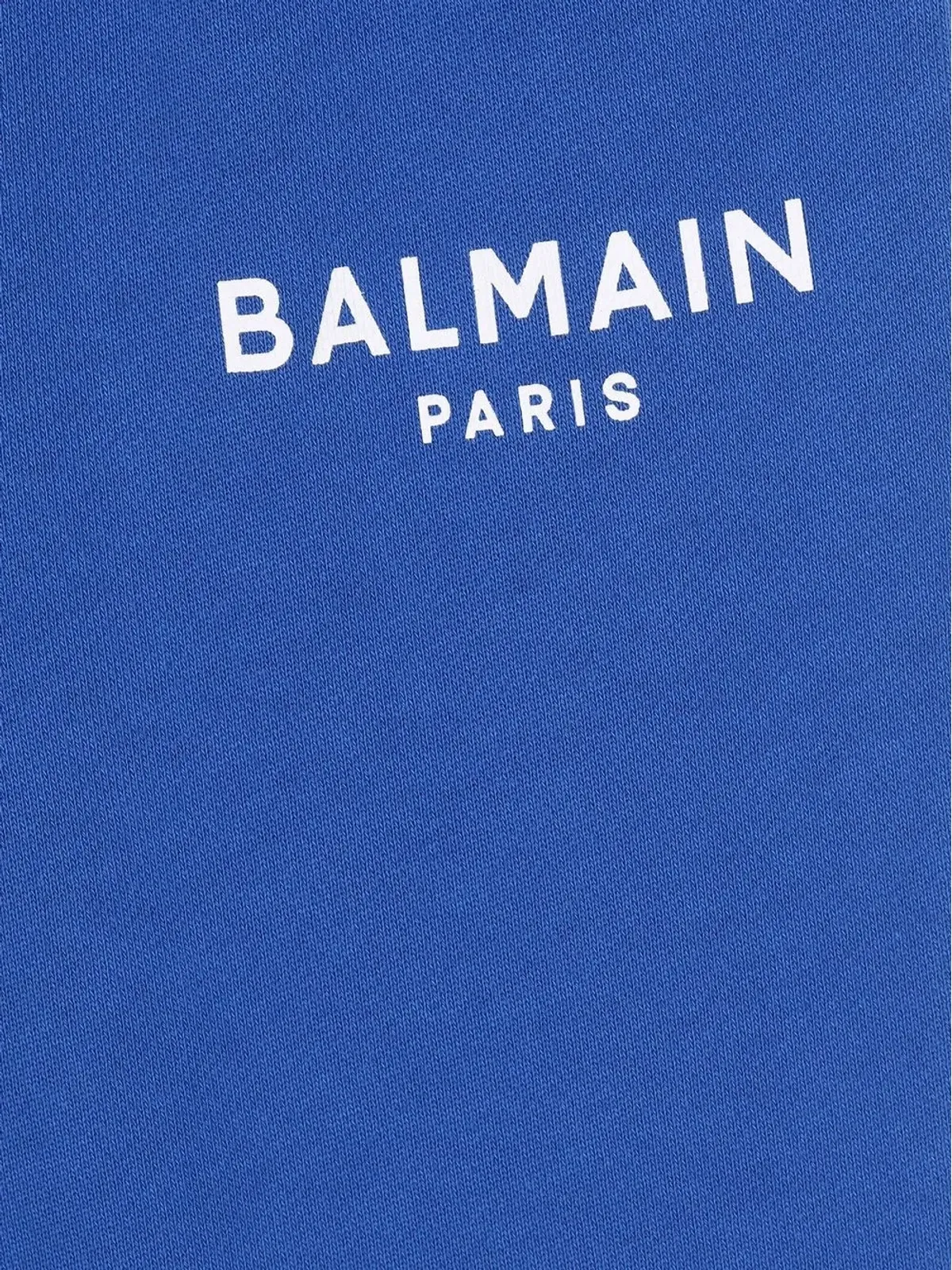 Balmain Kids ロゴプリント コットン トラックパンツ（ブルー） - 画像3