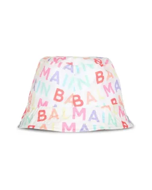 Balmain Kids ロゴプリント バケットハット - サムネイル2