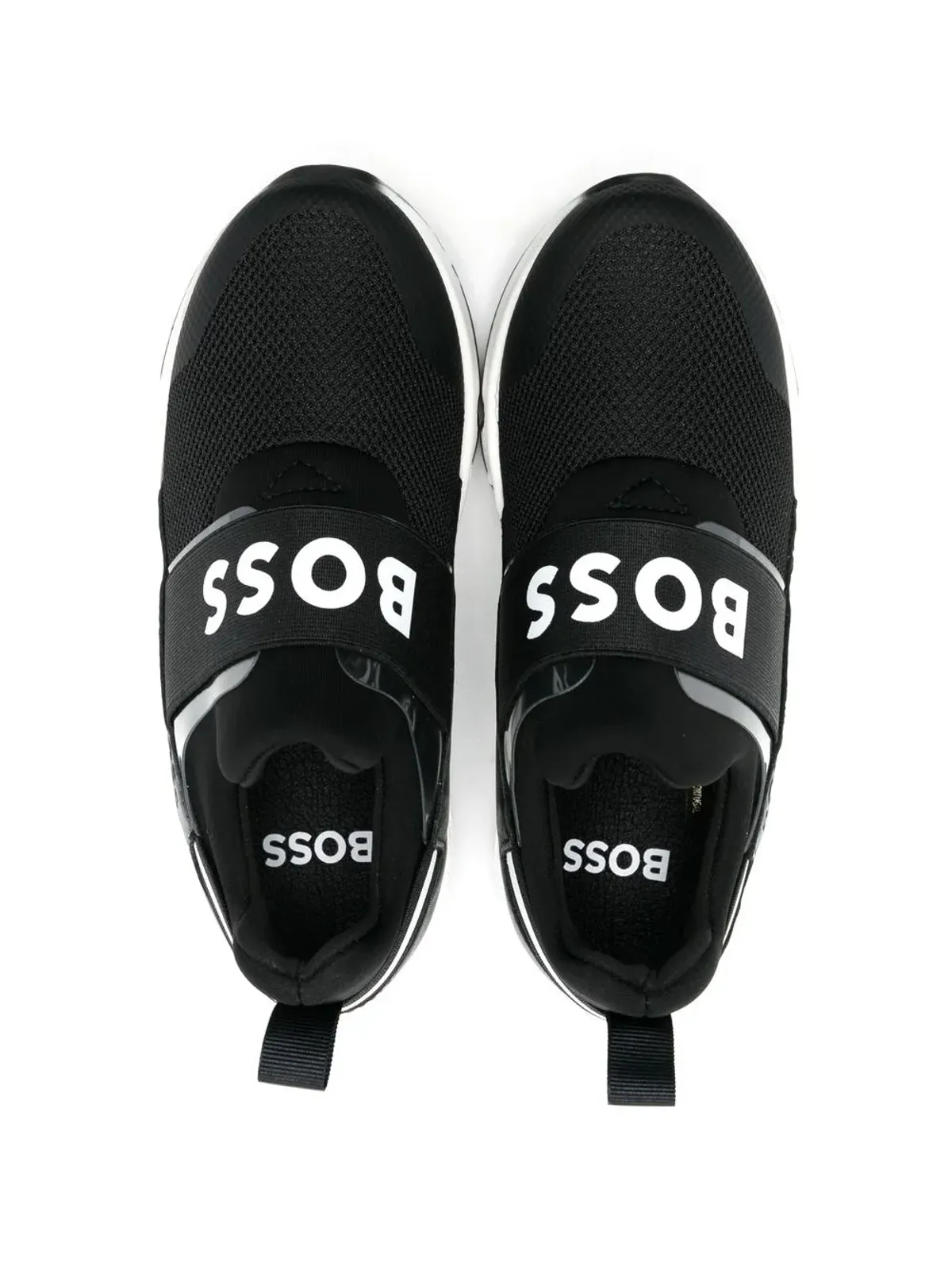 BOSS Kidswear ロゴストラップ付きスリップオンスニーカー - 画像3