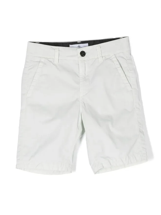 Stone Island Junior Stone Island Junior ロゴパッチ カジュアルショーツの商品画像