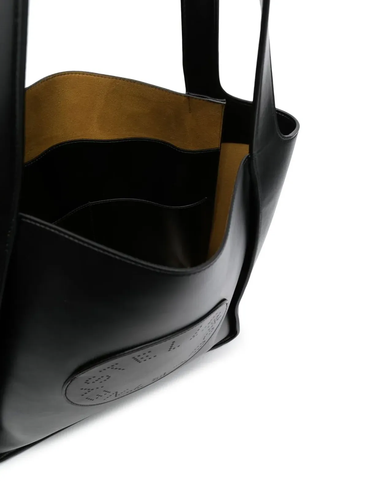 Stella McCartney パーフォレーテッドロゴ トートバッグ - Black - 画像5