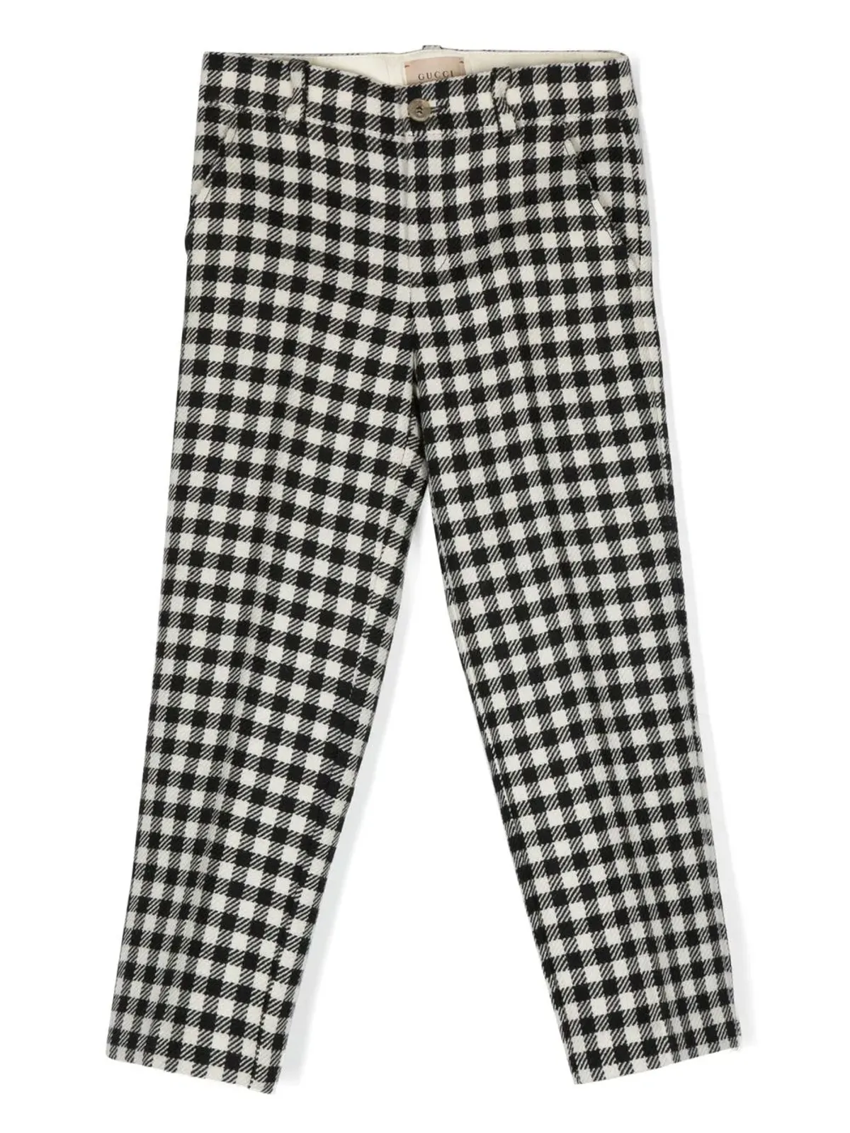Gucci Kids ギンガムウールパンツ - 画像1