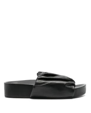 Jil Sander レザー プラットフォームサンダル - サムネイル1