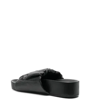 Jil Sander レザー プラットフォームサンダル - サムネイル3