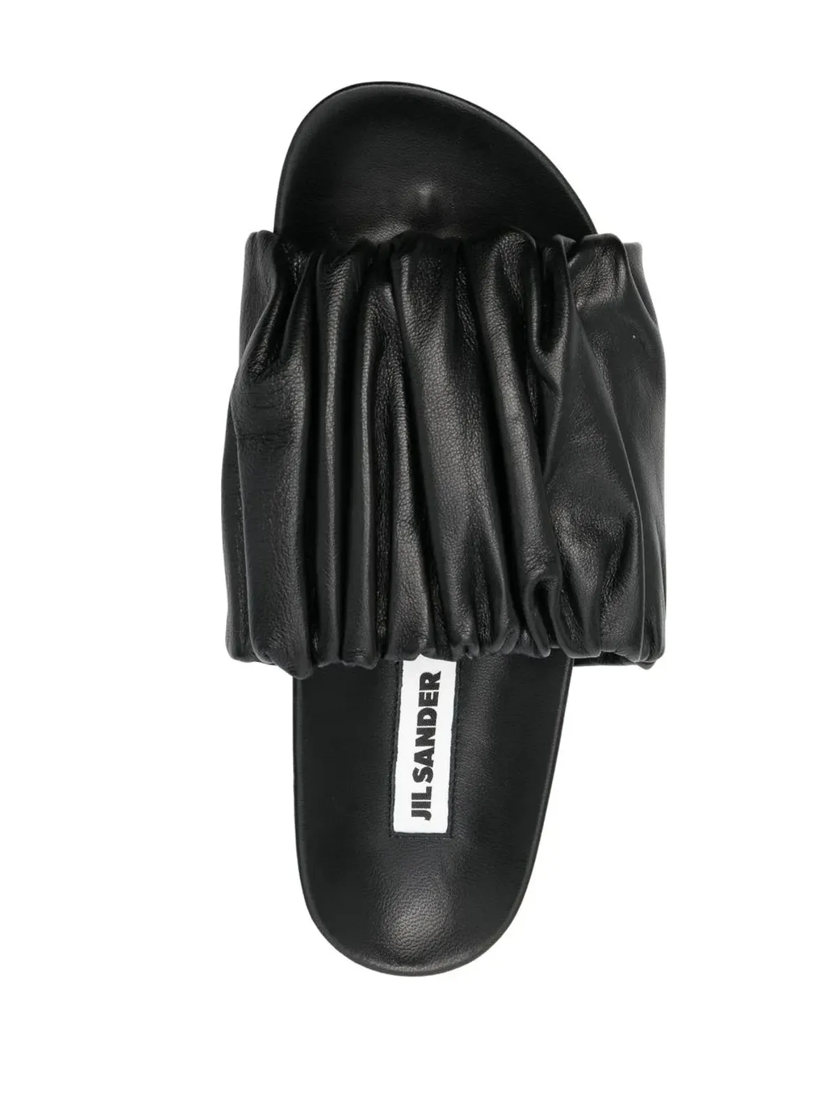 Jil Sander レザー プラットフォームサンダル - 画像4