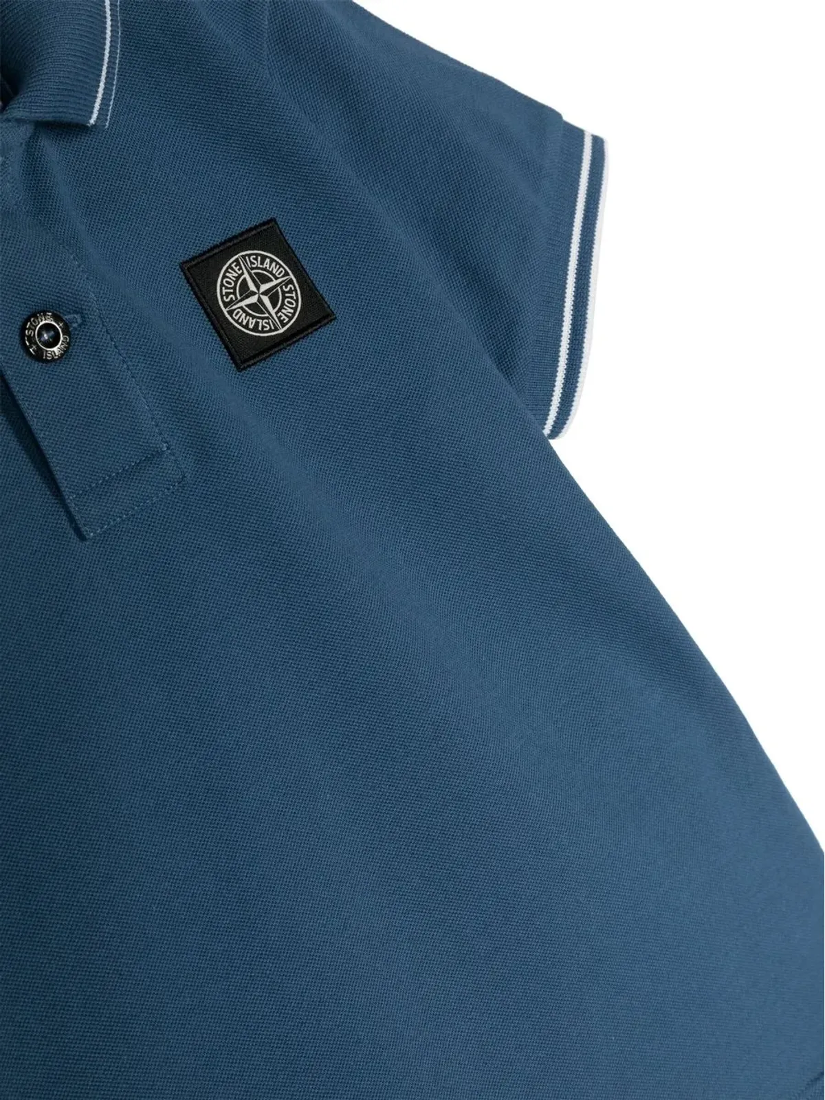 Stone Island Junior コンパスロゴパッチ ポロシャツ - 画像3
