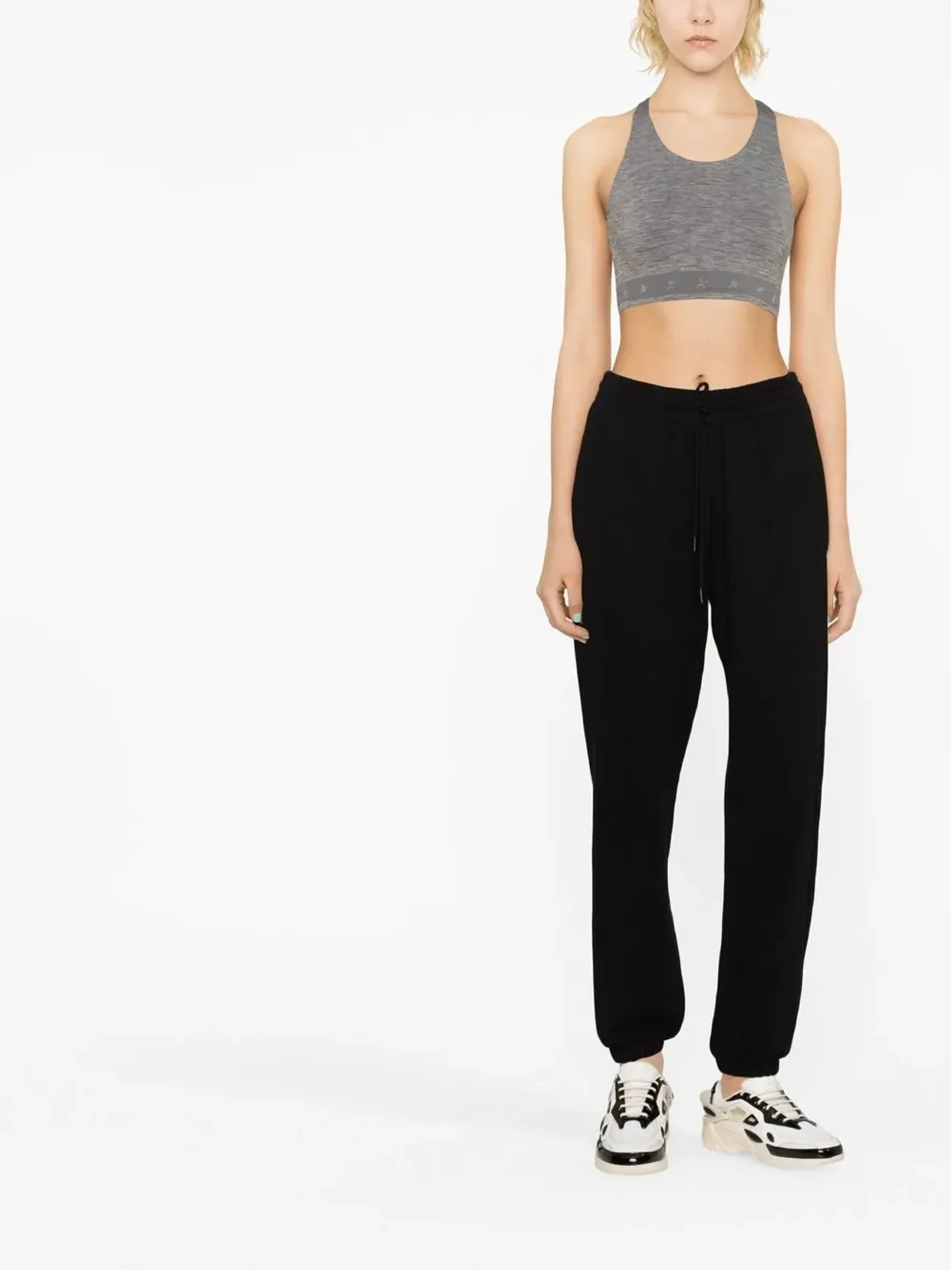 Golden Goose ロゴ入りアンダーバンド レーサーバック クロップトップ - 画像2