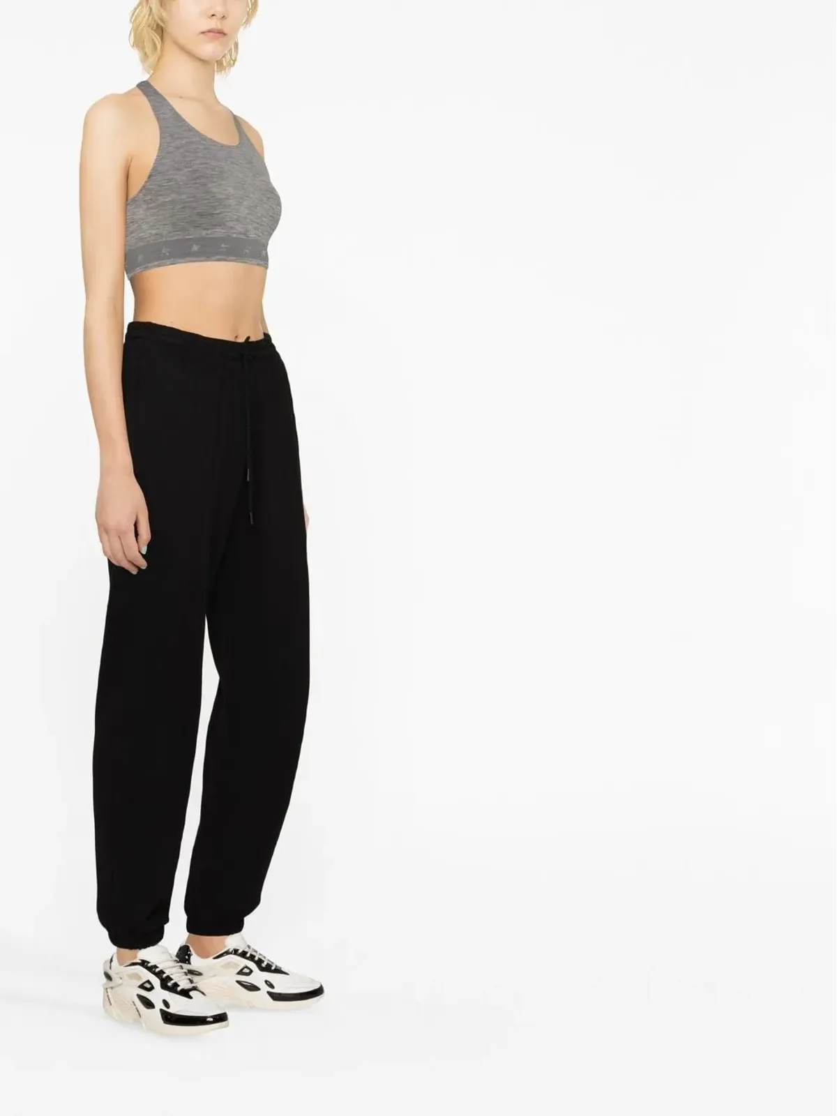 Golden Goose ロゴ入りアンダーバンド レーサーバック クロップトップ - 画像3