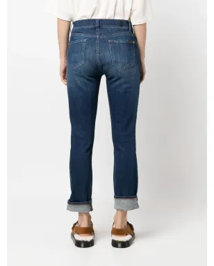 7 For All Mankind ミッドライズ クロップドジーンズ - サムネイル4