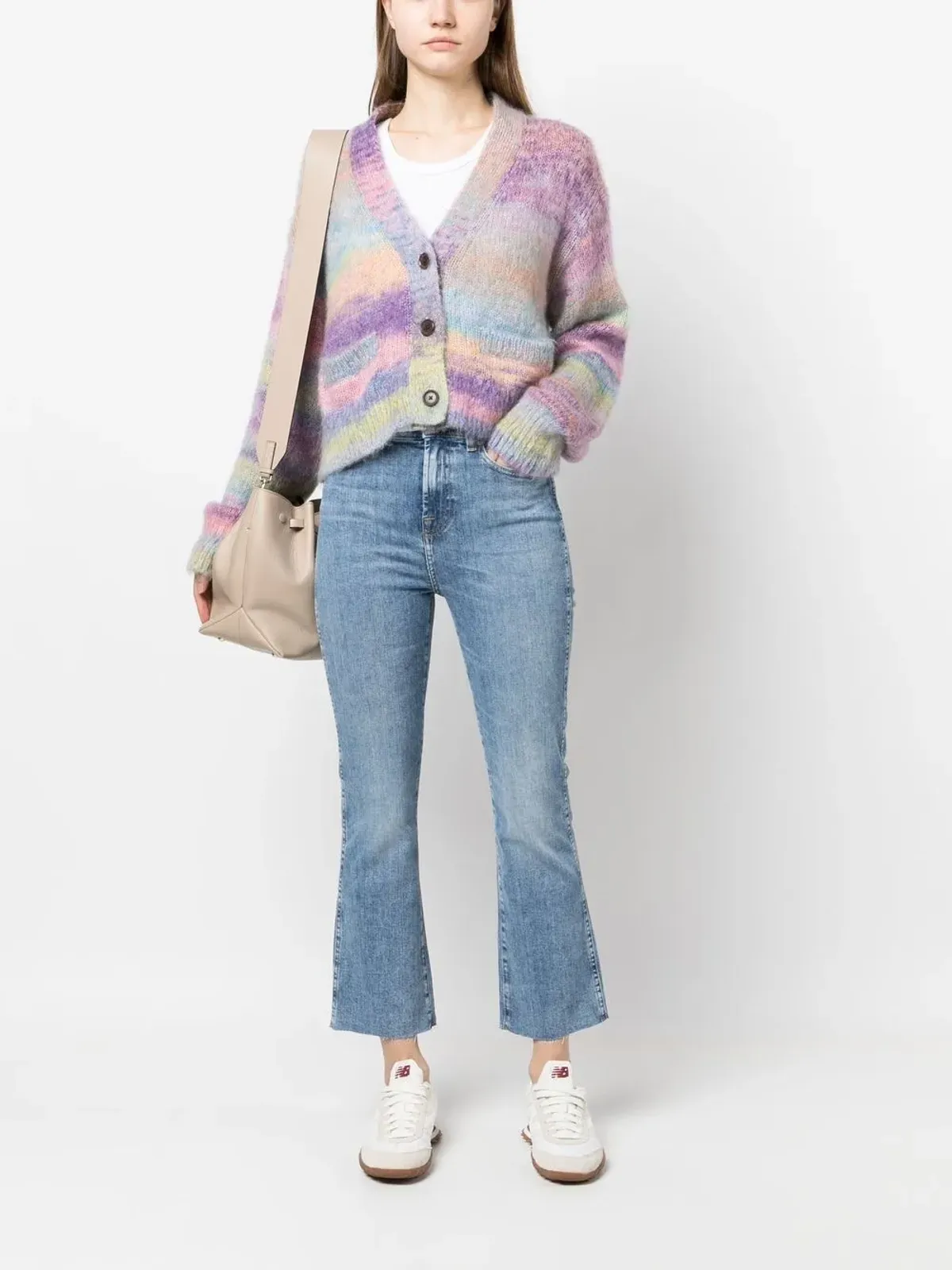 7 For All Mankind フレアクロップドジーンズ - 画像2