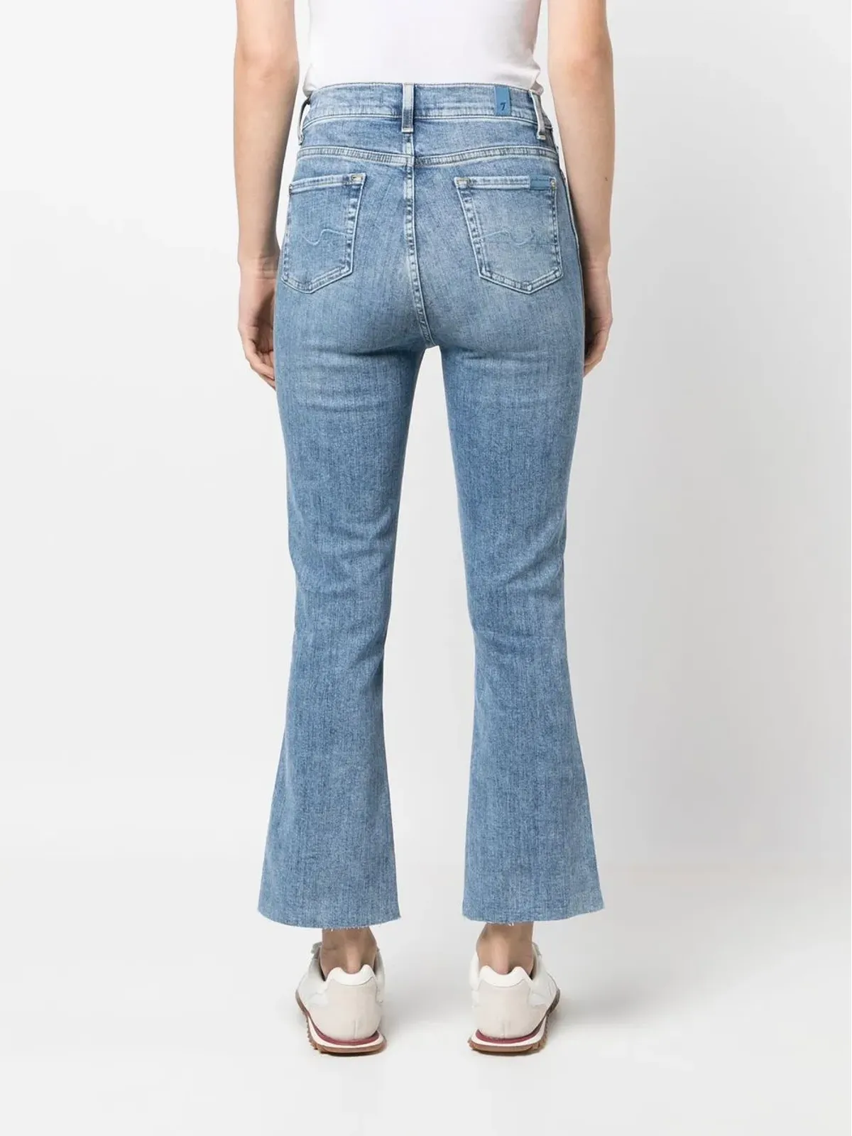 7 For All Mankind フレアクロップドジーンズ - 画像4
