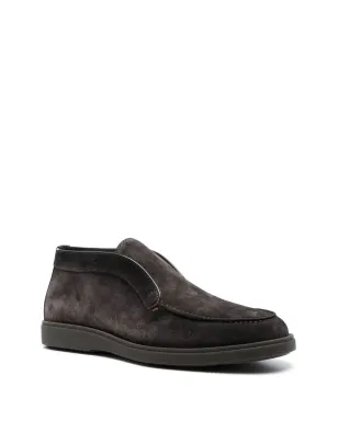 Santoni スリップオン スエード デザートブーツ ブラウン - サムネイル2
