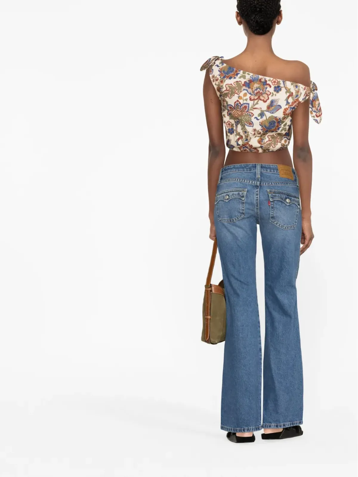 Levi's ディストレストエフェクト ボーイフレンドジーンズ - ブルー - 画像4