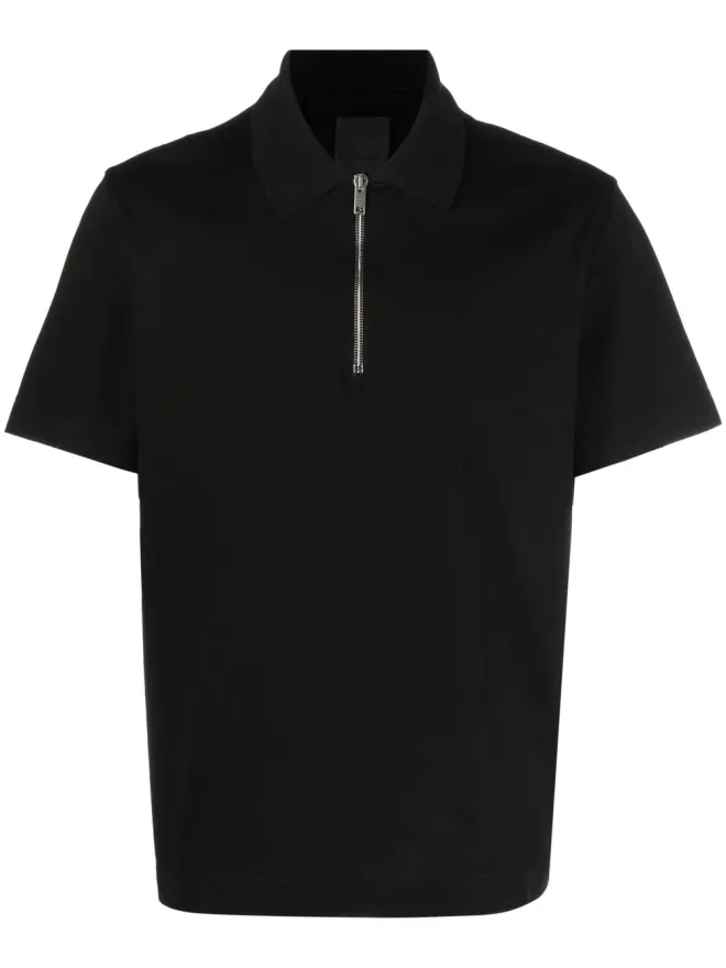Givenchy Givenchy ハーフジップコットンポロトップの商品画像