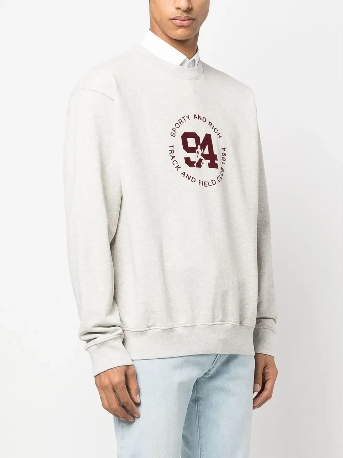 Sporty & Rich ロゴプリント クルーネック スウェットシャツ - 画像4