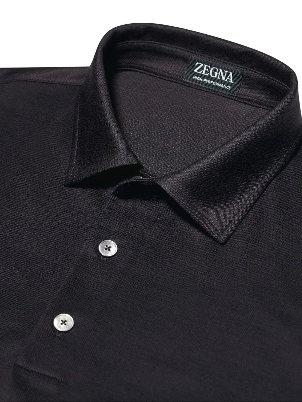 Zegna ハイパフォーマンス ウール ポロシャツ - 画像4
