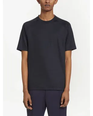 Zegna ハイパフォーマンス ウール Tシャツ - ブルー - サムネイル2