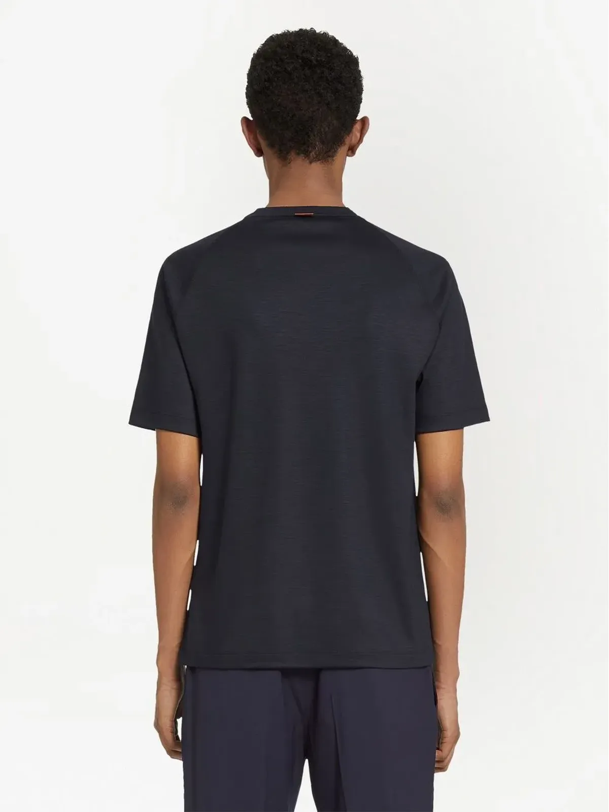 Zegna ハイパフォーマンス ウール Tシャツ - ブルー - 画像3