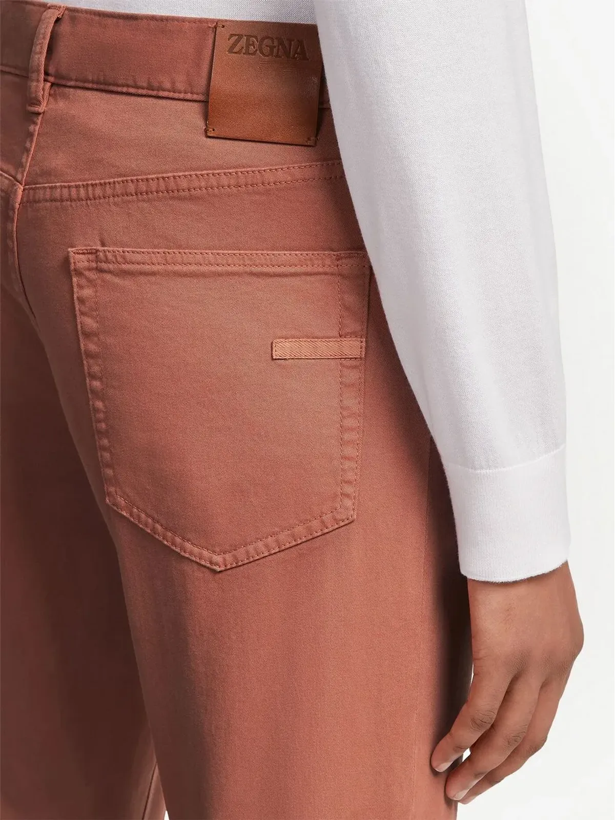 Zegna ストレッチコットン スリムフィットジーンズ - 画像5