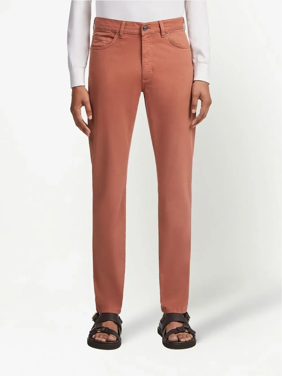 Zegna ストレッチコットン スリムフィットジーンズ - 画像2