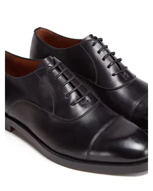 Zegna トリノ レザー オックスフォードシューズ - ブラック - サムネイル5