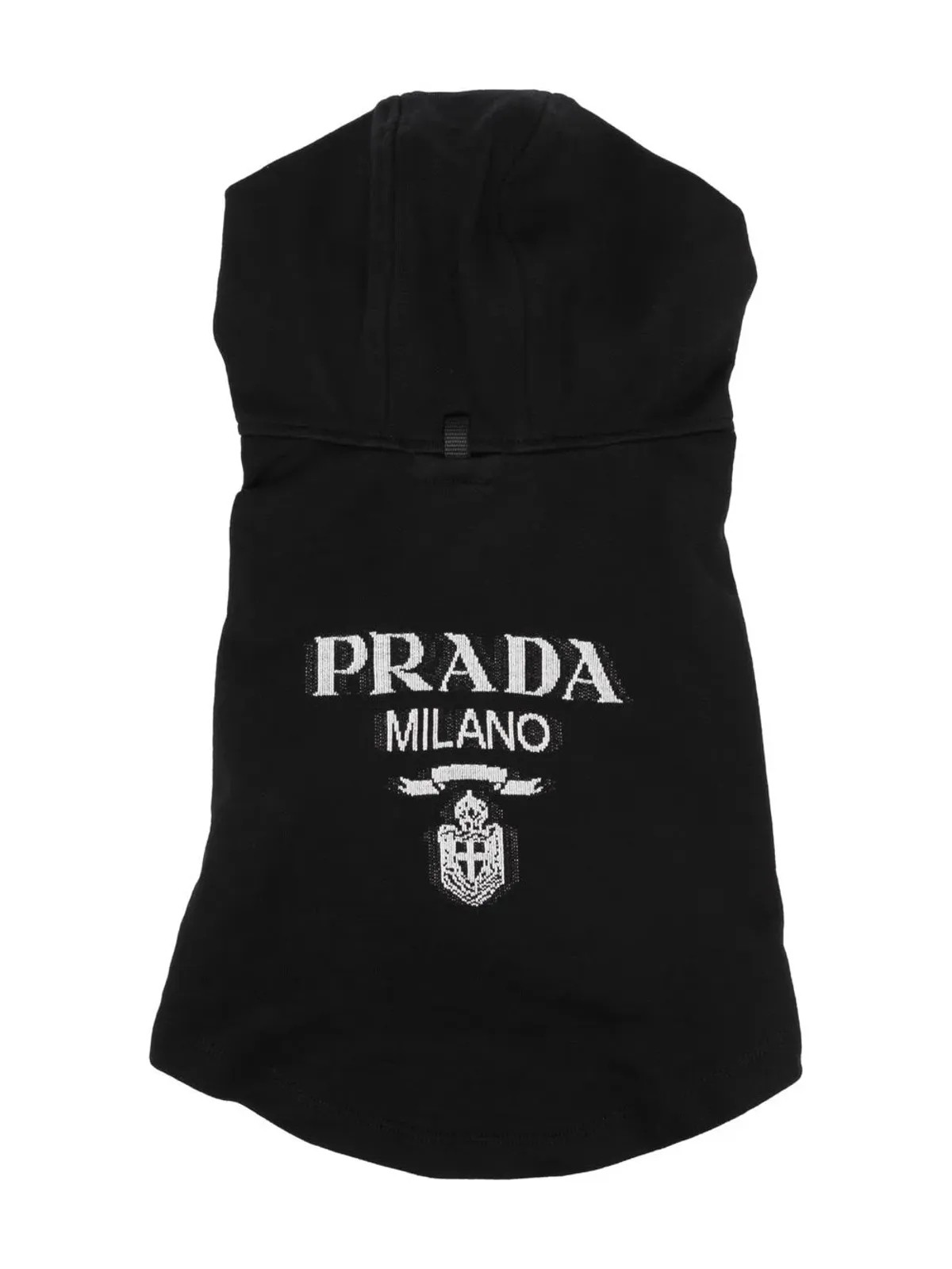 Prada ロゴニット ペットコート - ブラック - 画像2