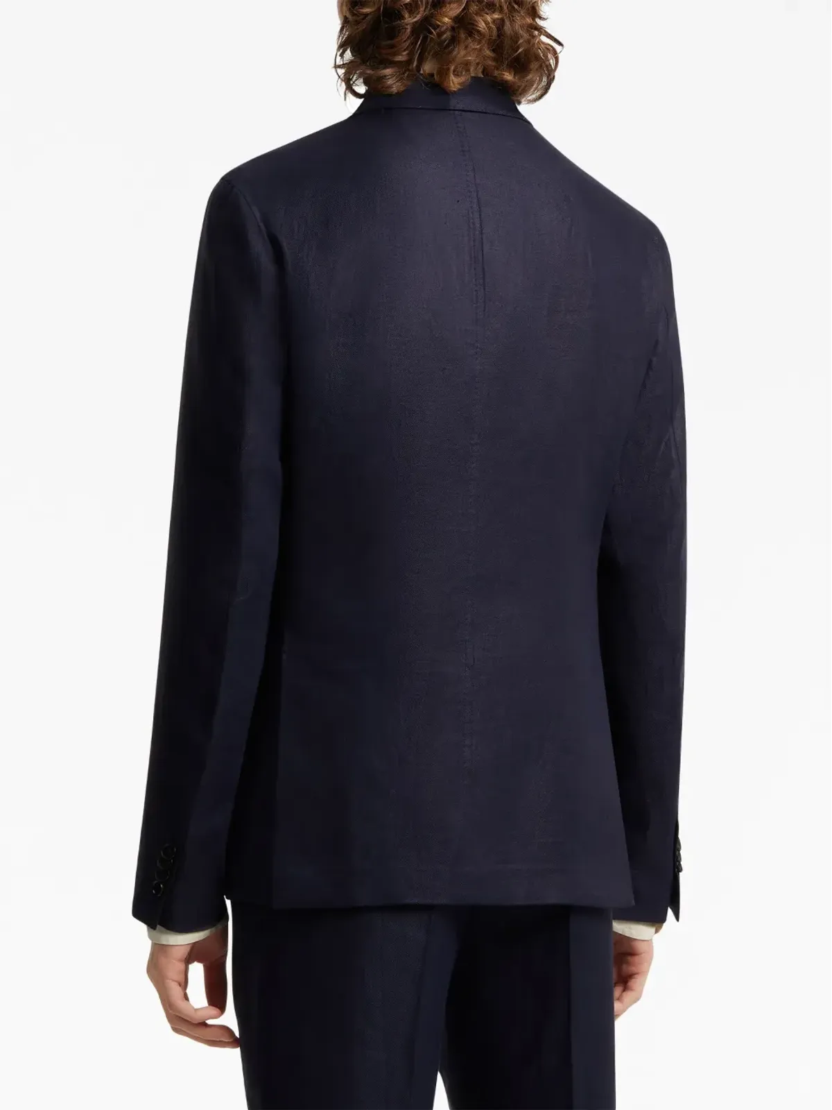 Zegna リネン100% シングルブレストジャケット - 画像4